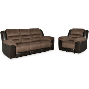 Earhart Reclining Sofa and Recliner
