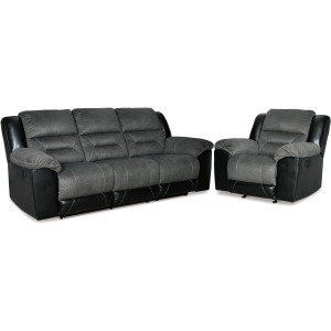 Earhart Reclining Sofa and Recliner