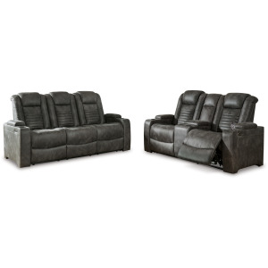 Soundcheck Power Reclining Sofa and Loveseat