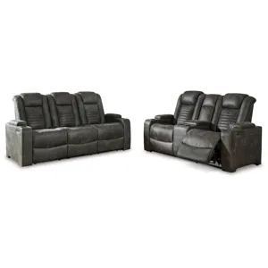 Soundcheck Power Reclining Sofa and Loveseat