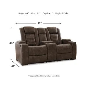 Soundcheck Power Reclining Loveseat with Console