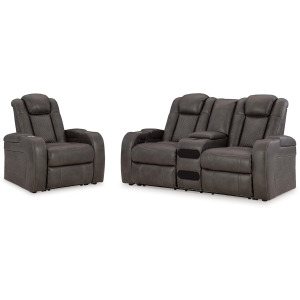 Fyne-Dyme Power Reclining Loveseat and Recliner