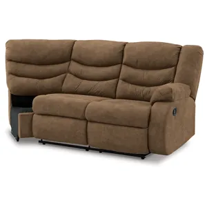 Partymate Right-Arm Facing Reclining Loveseat with Half Wedge