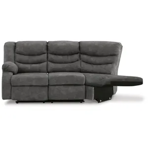 Partymate Left-Arm Facing Reclining Loveseat with Half Wedge