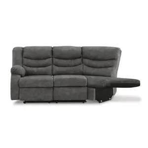 Partymate Left-Arm Facing Reclining Loveseat with Half Wedge