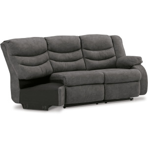 Partymate Right-Arm Facing Reclining Loveseat with Half Wedge