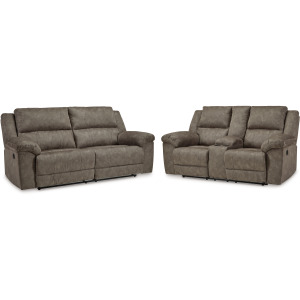 Laresview Reclining Sofa and Loveseat