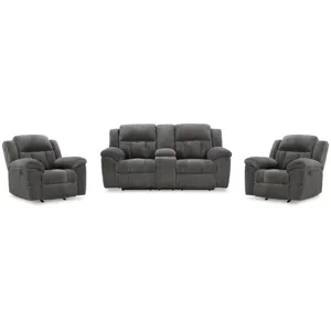 Frohn Reclining Loveseat with Console and 2 Recliners