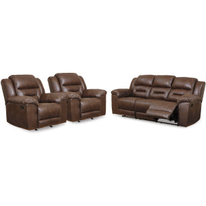 Stoneland Reclining Sofa and 2 Recliners