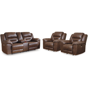 Stoneland Power Reclining Loveseat and 2 Power Recliners