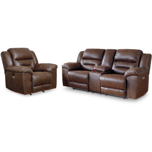 Stoneland Power Reclining Loveseat and Power Recliner