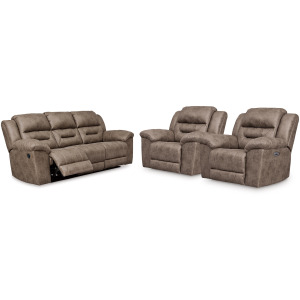 Stoneland Reclining Sofa and 2 Power Recliners
