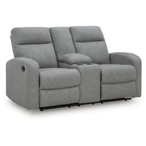 Gauntlet Reclining Loveseat with Console