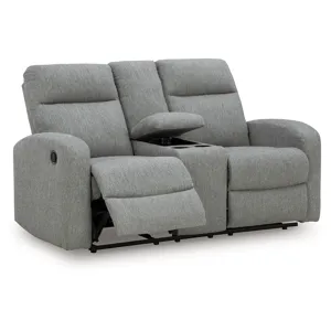 Gauntlet Reclining Loveseat with Console