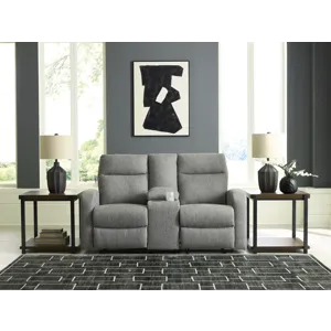 Gauntlet Reclining Loveseat with Console