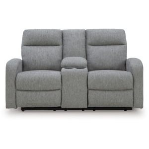 Gauntlet Reclining Loveseat with Console