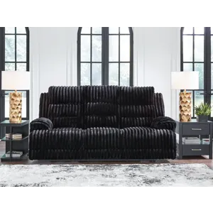 Technique Power Reclining Sofa with Drop Down Table