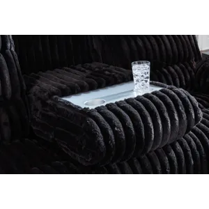 Technique Power Reclining Sofa with Drop Down Table