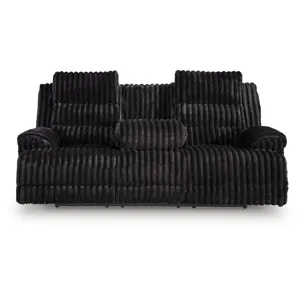 Technique Power Reclining Sofa with Drop Down Table