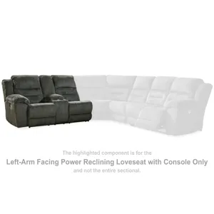 Nettington Left-Arm Facing Power Reclining Loveseat with Console