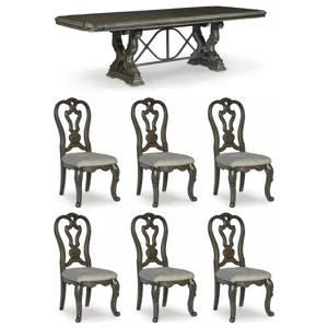 Maylee 7 PC Dining Set