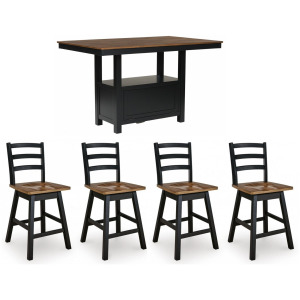 Wildenauer Counter Height Dining Table & 4 Stools