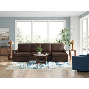 Modern Day 3-Piece Sectional with Double Chaise