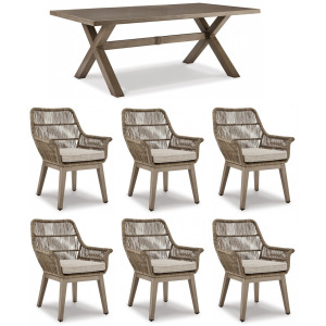 Beach Front 7 PC Outdoor Dining Set