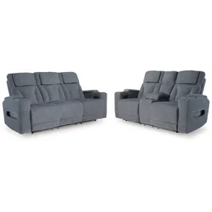 Studio Cave Power Reclining Sofa and Loveseat