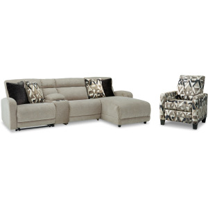 Colleyville 4-Piece Power Reclining Sectional and Recliner