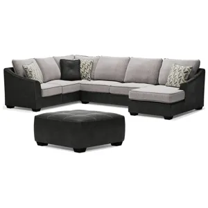 Bilgray 3-Piece Sectional with Ottoman