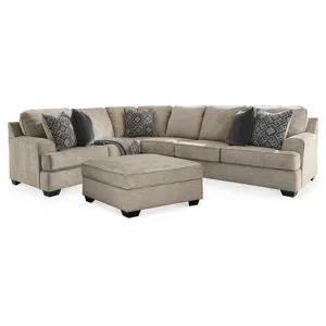 Bovarian 3-Piece Sectional and Ottoman