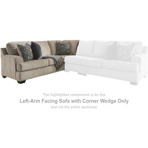 Bovarian Left-Arm Facing Sofa with Corner Wedge
