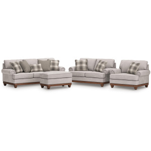 Clearbrooke Sofa, Loveseat, Oversized Chair and Ottoman