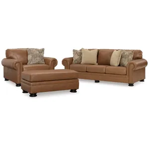 Carianna Sofa, Oversized Chair and Ottoman