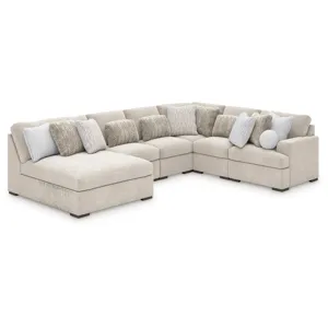 Cuddle Plush 6-Piece Sectional with Chaise