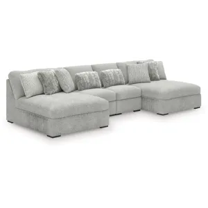 Cuddle Plush 4-Piece Sectional with Chaise