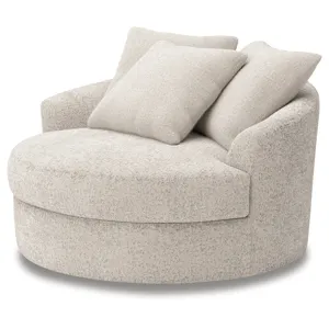 Cuddle Plush Oversized Swivel Accent Chair