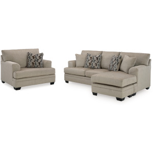 Stonemeade Sofa Chaise and Oversized Chair