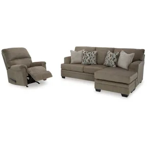 Stonemeade Sofa Chaise and Recliner