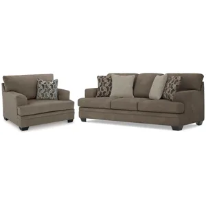 Stonemeade Queen Sofa Sleeper and Oversized Chair