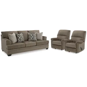 Stonemeade Sofa and 2 Recliners