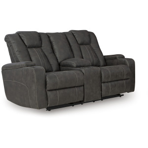 Batavia Pier Glider Recliner Loveseat w/Console