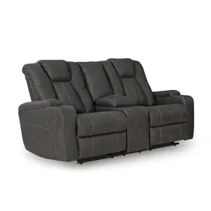 Batavia Pier Glider Recliner Loveseat w/Console