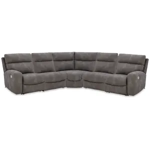 Next-Gen DuraPella 5-Piece Power Reclining Sectional