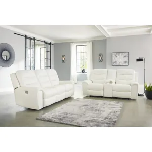 Warlin Power Reclining Sofa and Loveseat