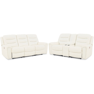 Warlin Power Reclining Sofa and Loveseat
