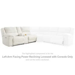 Keensburg Left-Arm Facing Power Reclining Loveseat with Console