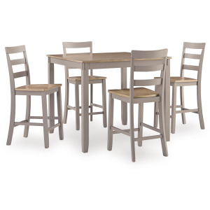Gesthaven Counter Height Dining Table and 4 Barstools (Set of 5)