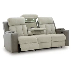 Stately Check Power Reclining Sofa